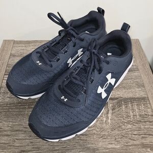 Under Armour Charged Assert 9 Running Sneakers Men's Academy White Low Top 10.5.